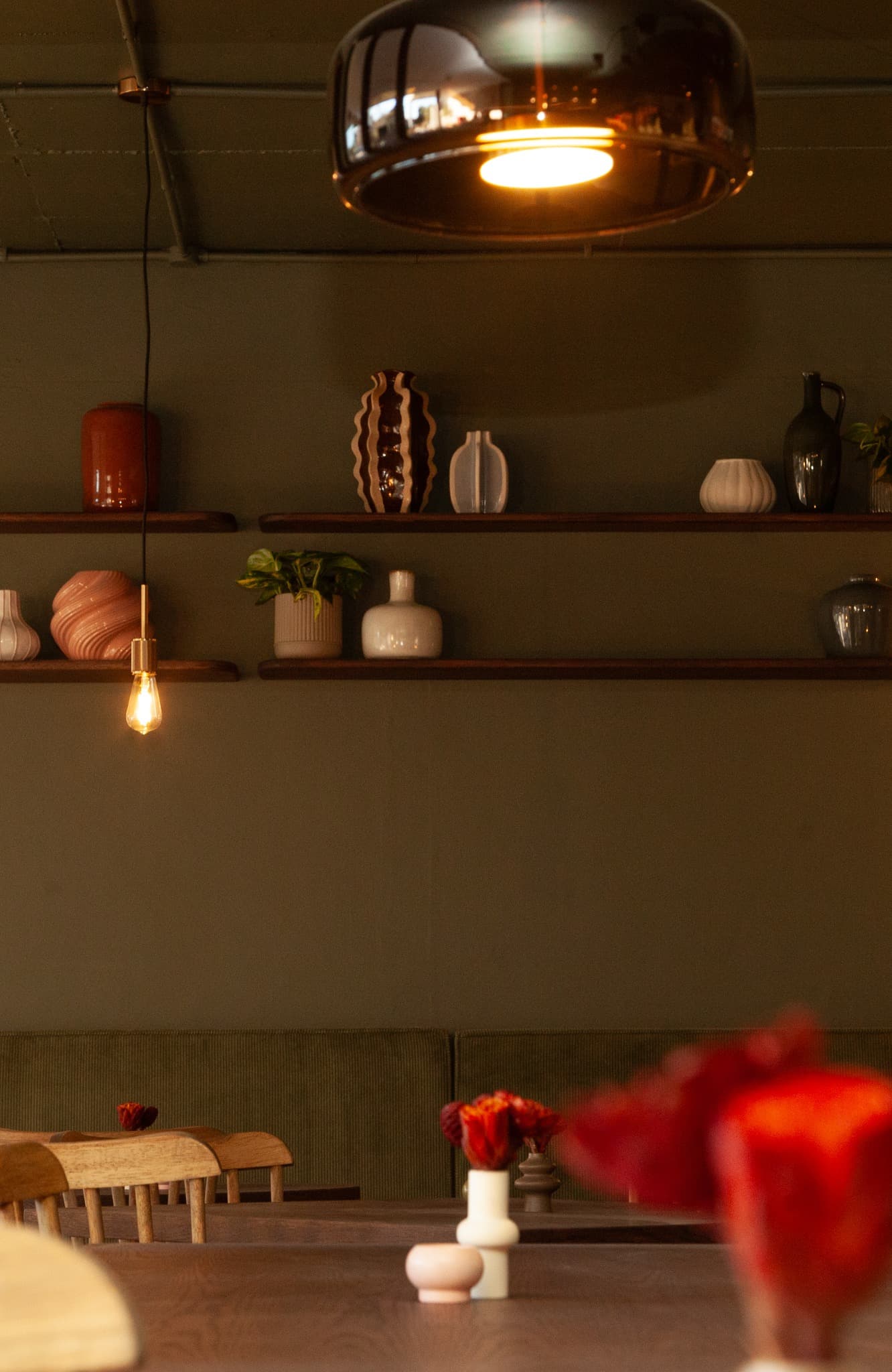 Interior detail at Indian Oven